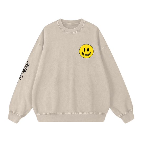 Have a Bronx Day Snow Washed Oversized Sweatshirt