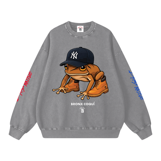 Bronx Coqui PR Edition Snow Washed Oversized Sweatshirt