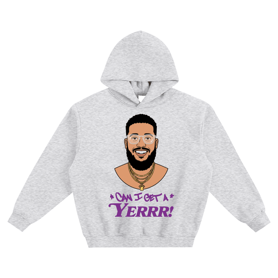 CAN I GET A YERRR! Fleece Boxed Hoodie by Bronx Native for New York summer