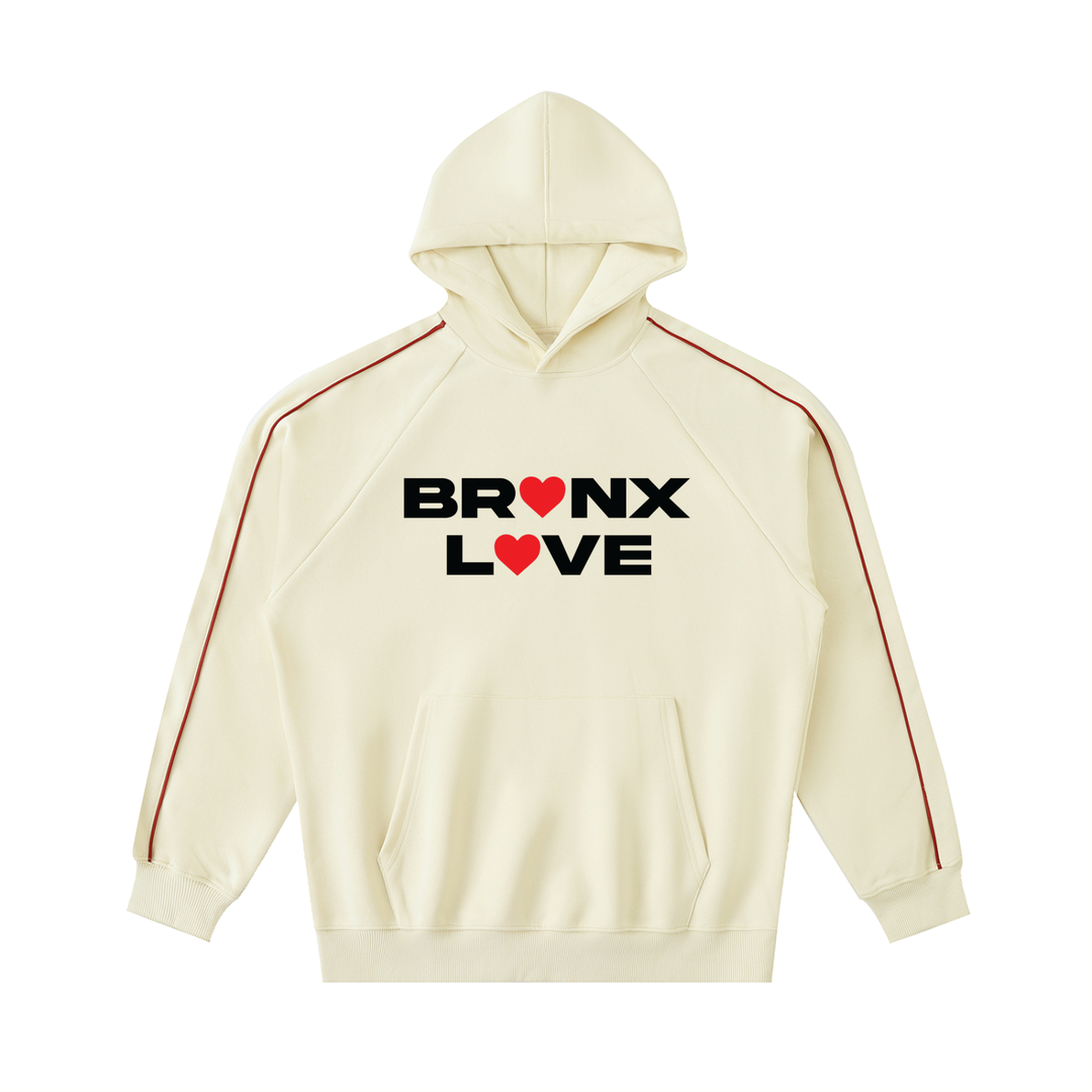 Bronx Love Contrast Piping Raglan Hoodie