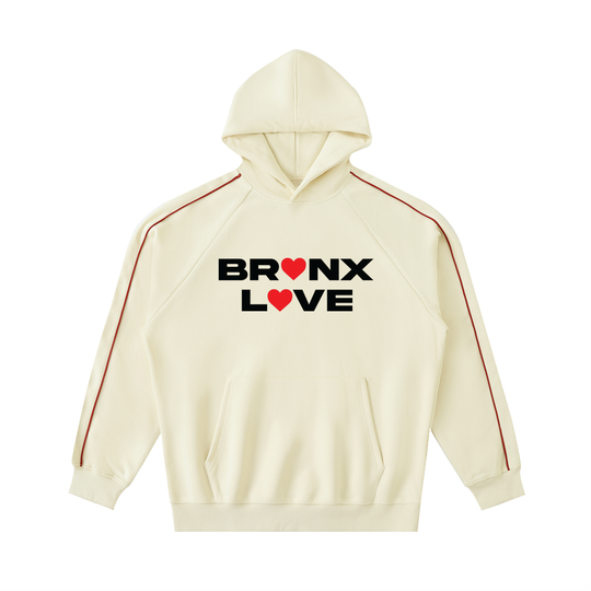 Bronx Love Contrast Piping Raglan Hoodie