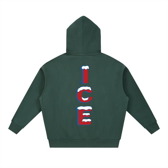 Quarter Ice Essential Oversized Fleece Boxy Hoodie