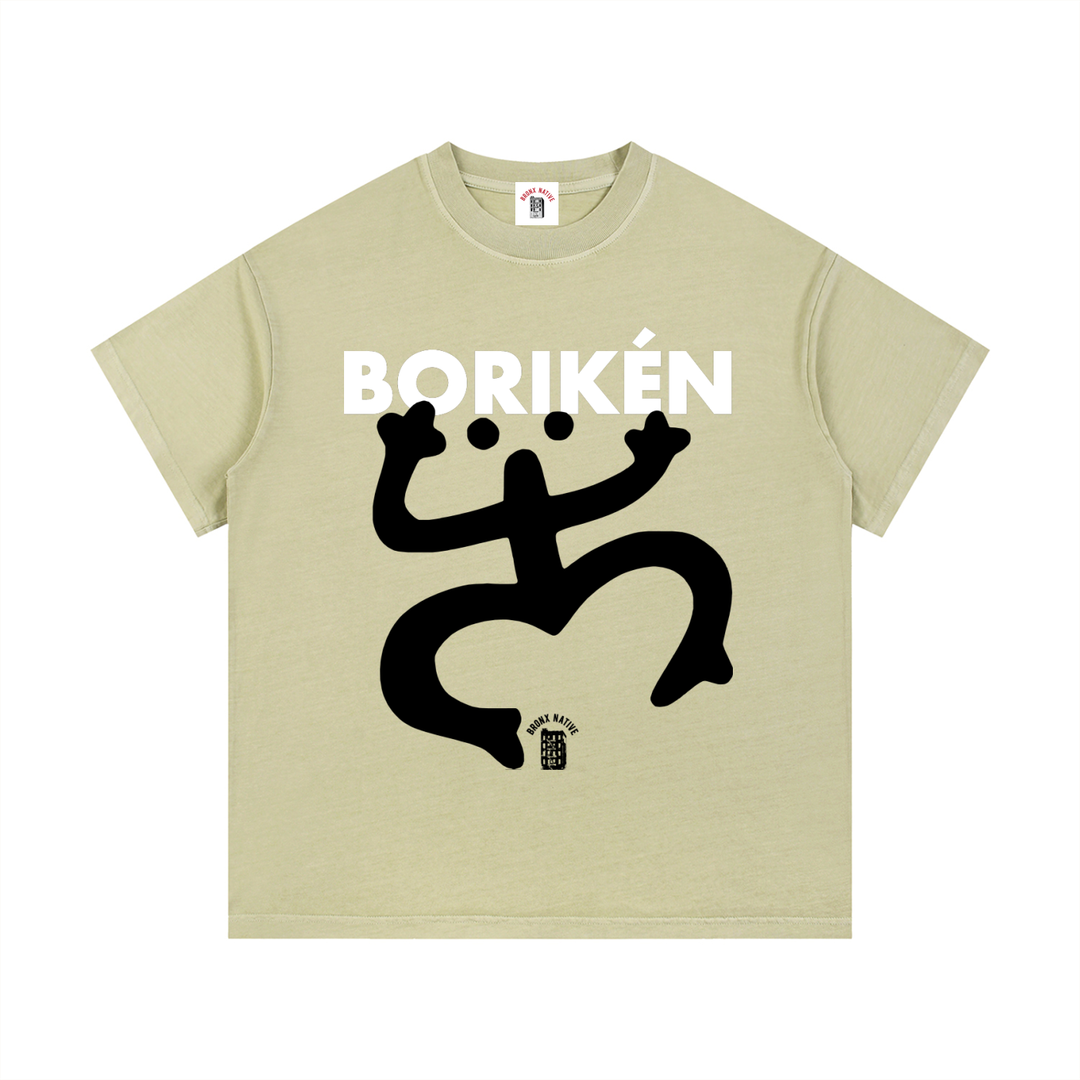 Boriken Vintage Wash Cotton T-Shirt by Bronx Native - Puerto Rico Collection