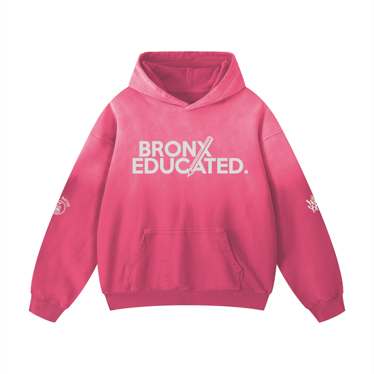 Bronx Educated Heavyweight Sunfade Oversized Hoodie