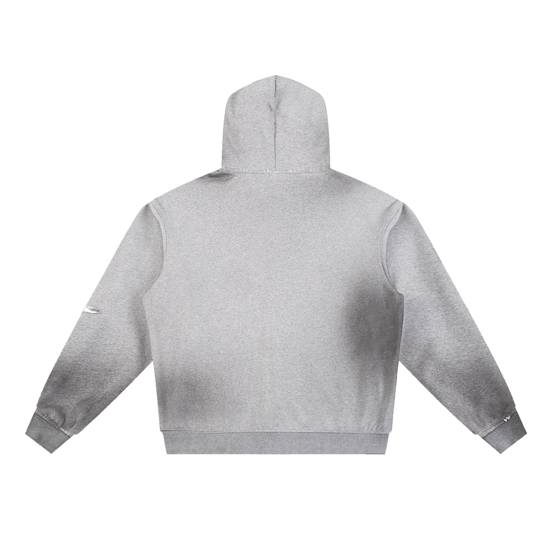 Hydrant Sun Fade Frayed Fleece Hoodie