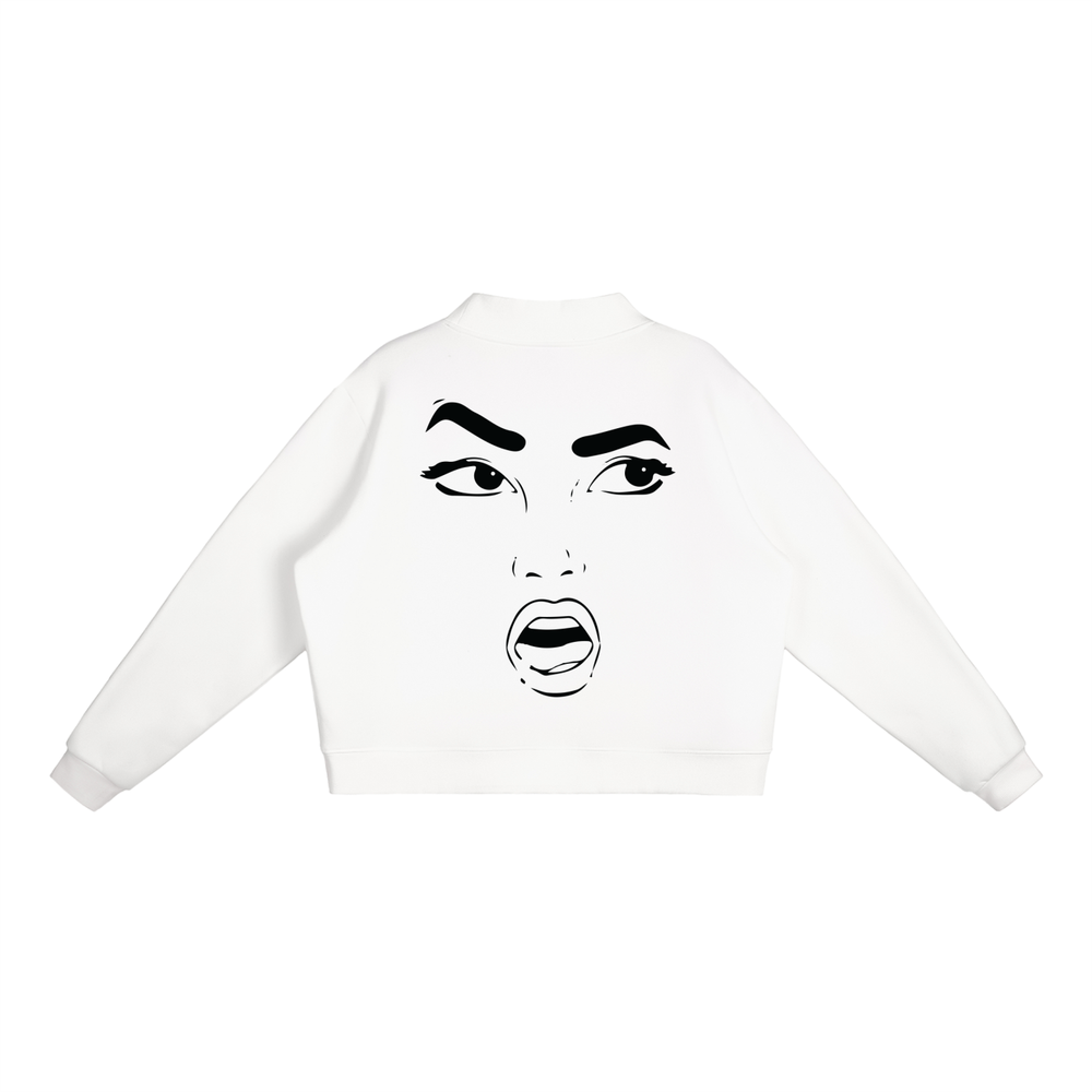 Regular Shmegular Essential Fleece Mock-Neck Crew Sweatshirt