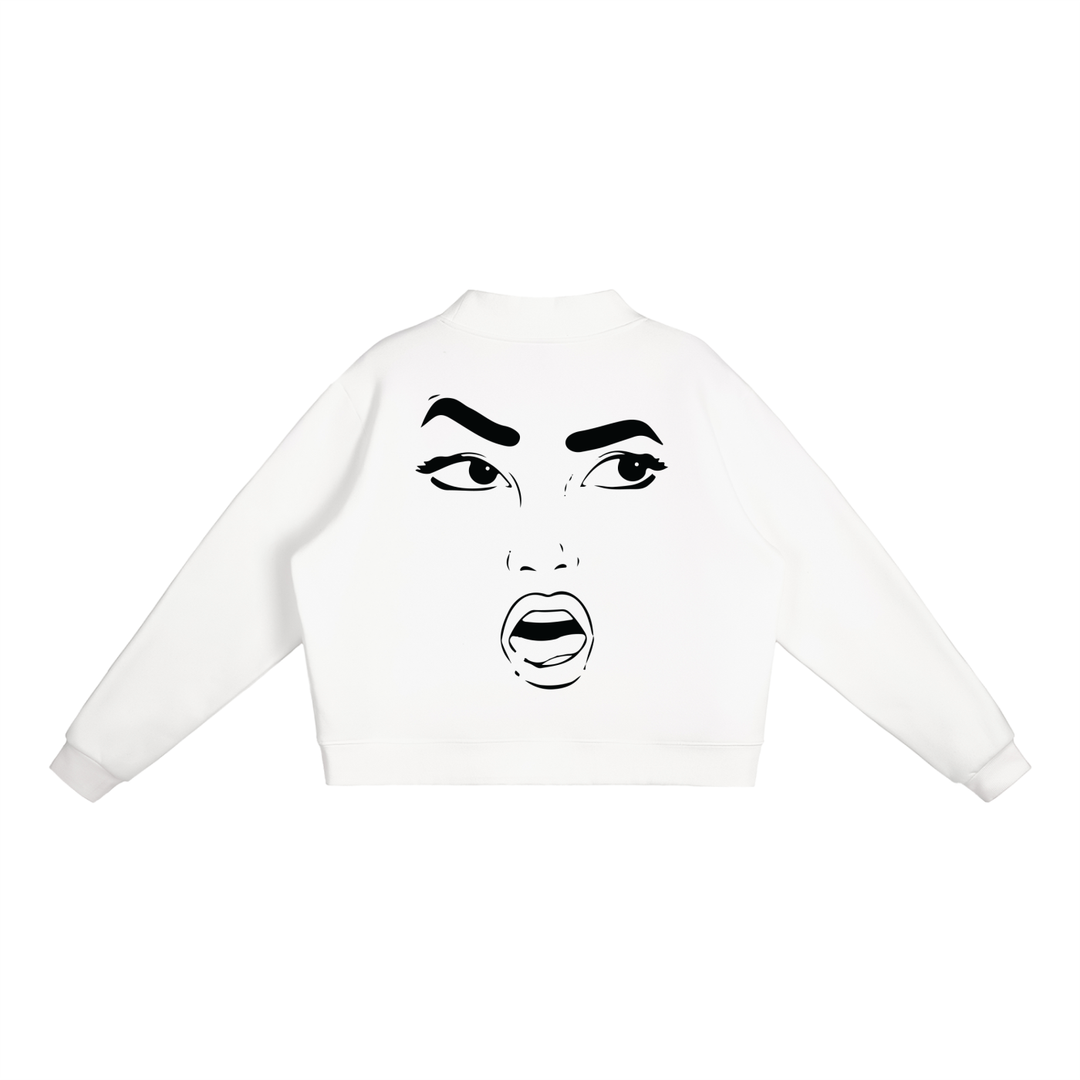 Regular Shmegular Essential Fleece Mock-Neck Crew Sweatshirt