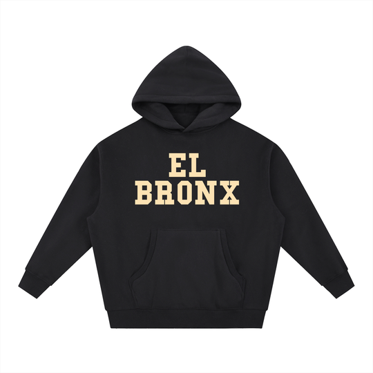 EL BRONX Essential Oversized Boxy Fit Fleece Hoodie