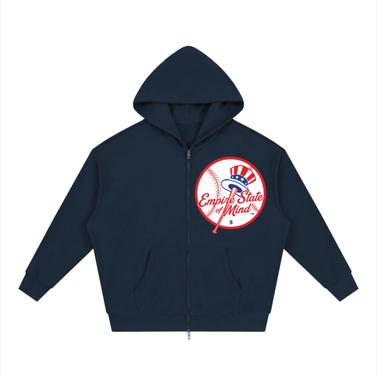 BX x BK 30th Anniversary Loose Full-Zip Hoodie by Bronx Native — BX x BK 30th Anniversary Stadium Series product image