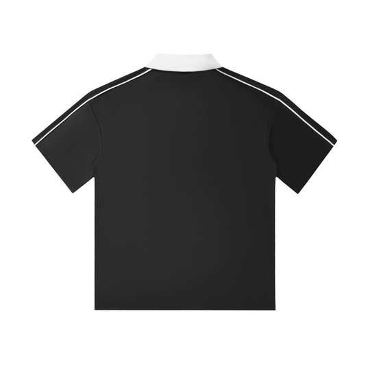 Bronx Coded Contrast Collar Short-Sleeve Polo Shirt by Bronx Native for New York summer