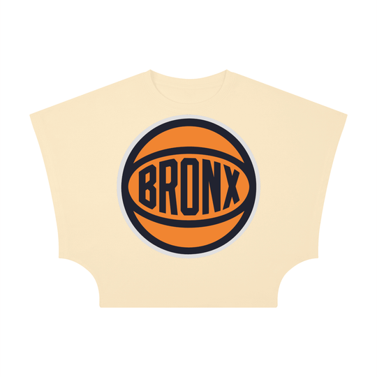 Bronx Basketball 2026 Playoff Edition Women's Cropped Dolman T-Shirt by Bronx Native