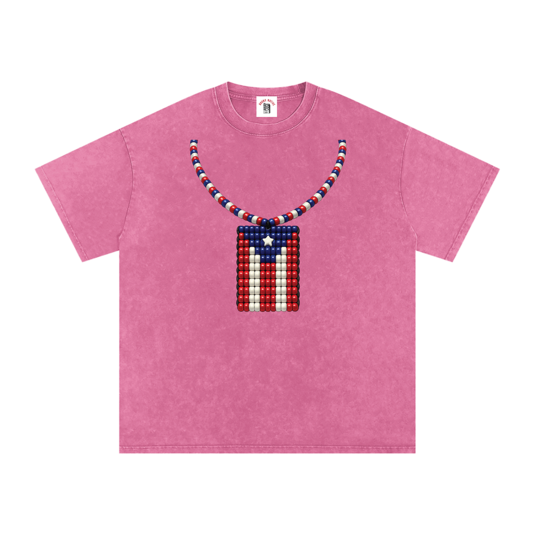 La Bandera PR Edition Snow Washed Oversized Cotton T-Shirt