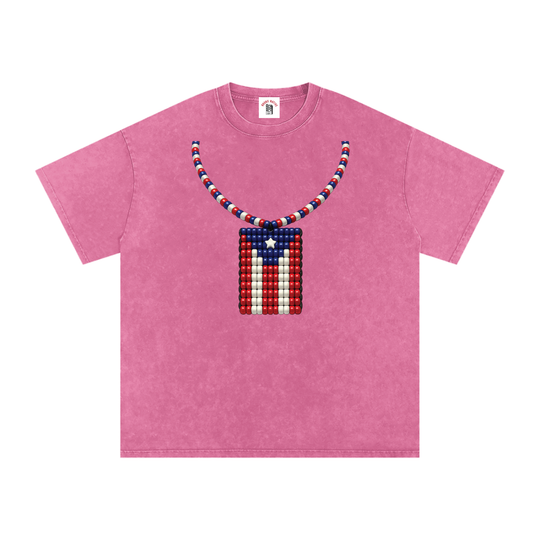 La Bandera PR Edition Snow Washed Oversized Cotton T-Shirt