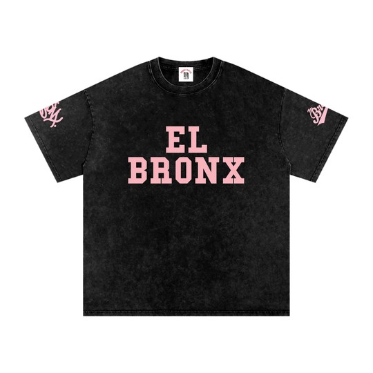 El Bronx Snow Washed Oversized Cotton T-Shirt Alt Colorway by Bronx Native for New York summer