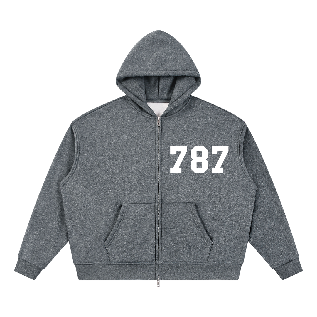 Bronx Summer Sparkle Full-Zip Boxy Hoodie by Bronx Native — Summer Collection product image