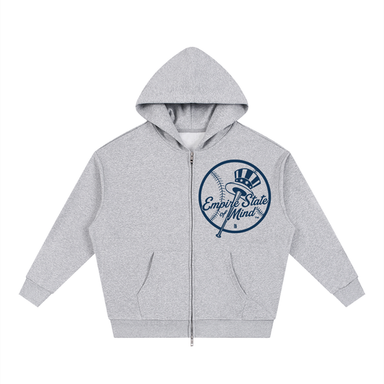 BX x BK 30th Anniversary Unisex Loose Solid Full Zip Hoodie