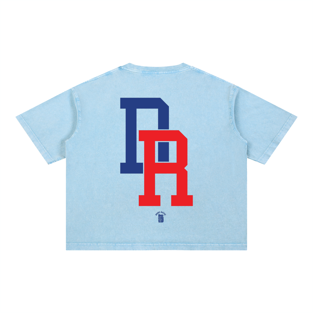 Uptown Dominican Mineral Wash Boxy Cotton T-Shirt