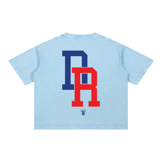 Uptown Dominican Mineral Wash Boxy Cotton T-Shirt