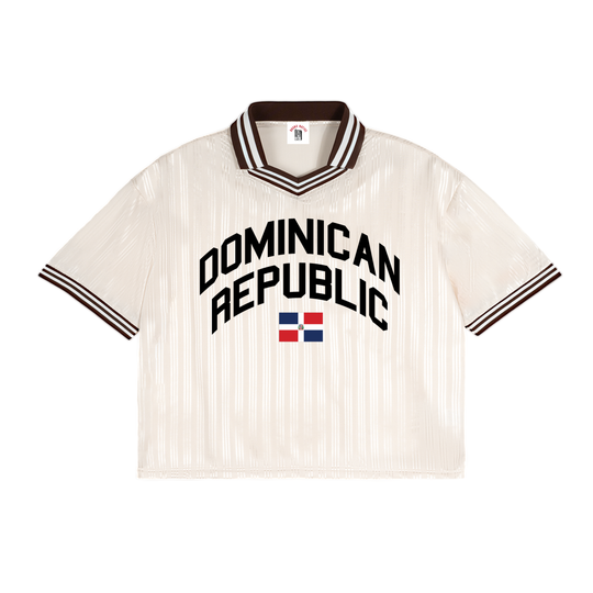 Dominican Classic Contrast Stripes Polo Collar T-Shirt