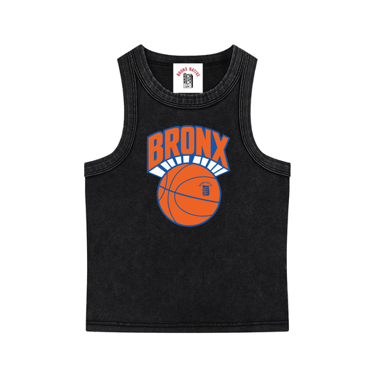 Bronx Basketball 2026 Playoff Edition Women's Snow Washed Tank Top by Bronx Native