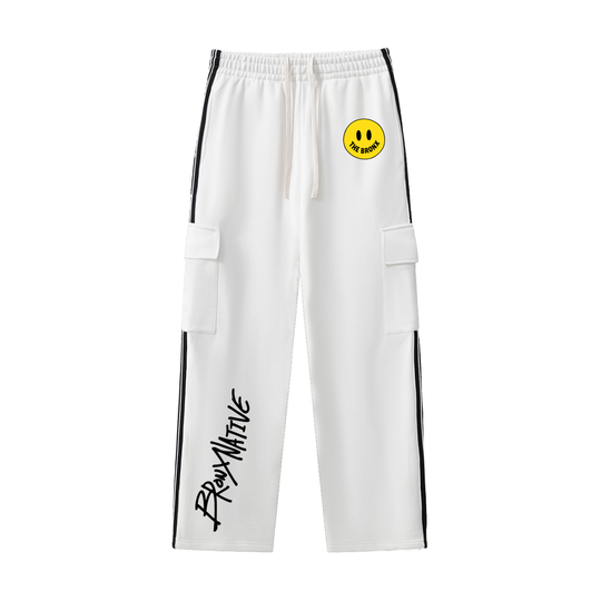 Have a Bronx Day Side Stripe Straight-Leg Pants