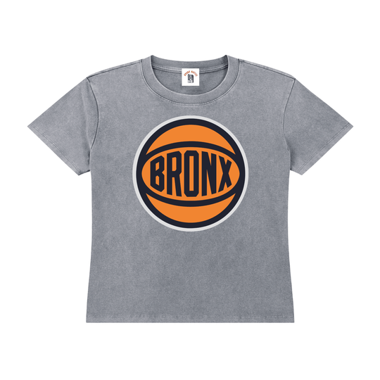 Bronx Basketball 2026 Playoff Edition Women's Vintage Wash Drop Shoulder T-shirt by Bronx Native