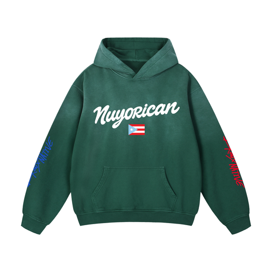 Nuyorican 787 PR Edition Heavyweight Sunfade Oversized Hoodie by Bronx Native