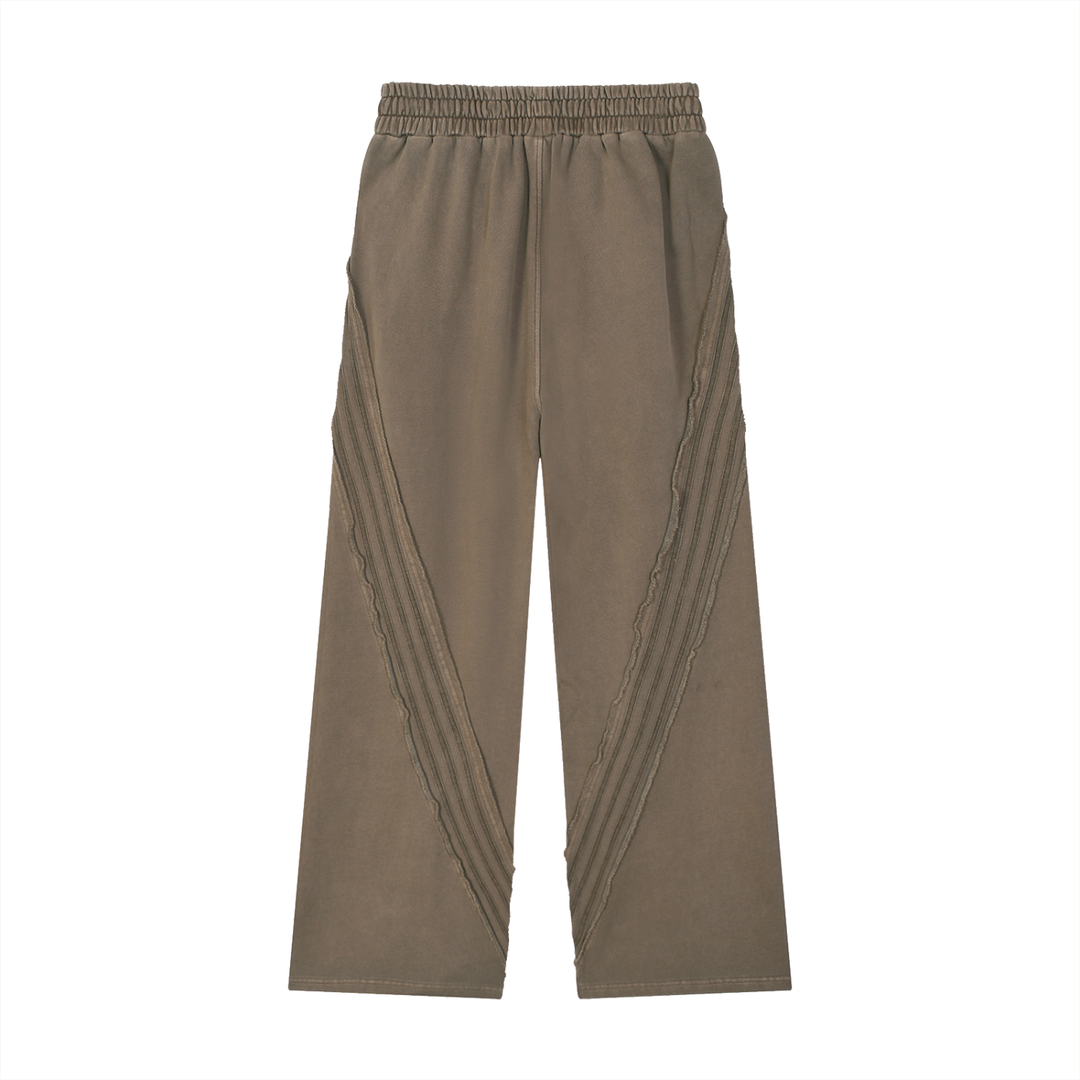 Bodega Ice Snow Washed Tape Raw Edge Sweatpants