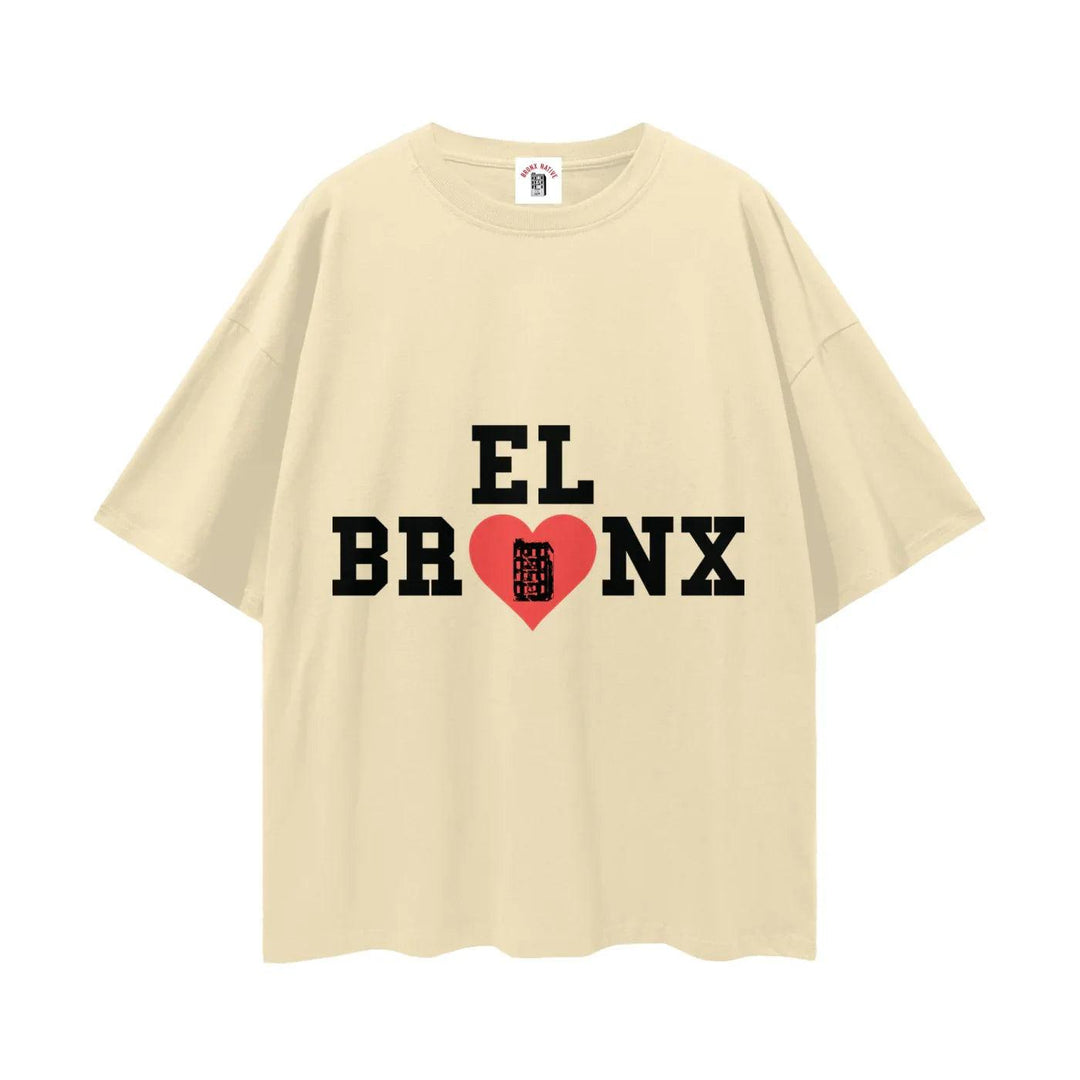 El Bronx Valentine Streetwear Loose Drop Shoulder T-Shirt by Bronx Native