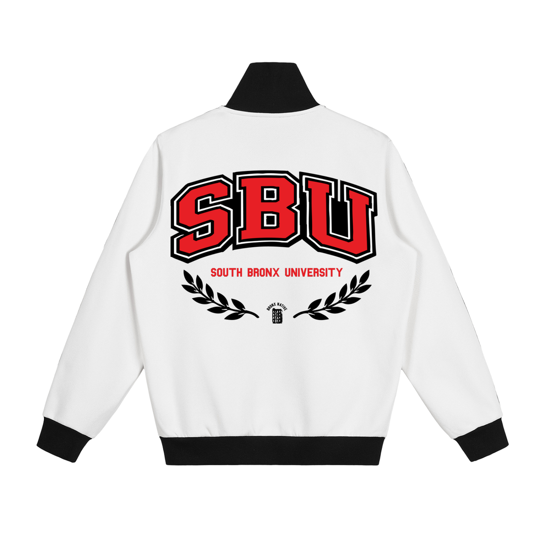 South Bronx University Contrast Side Stripe Fleece Track Jacket