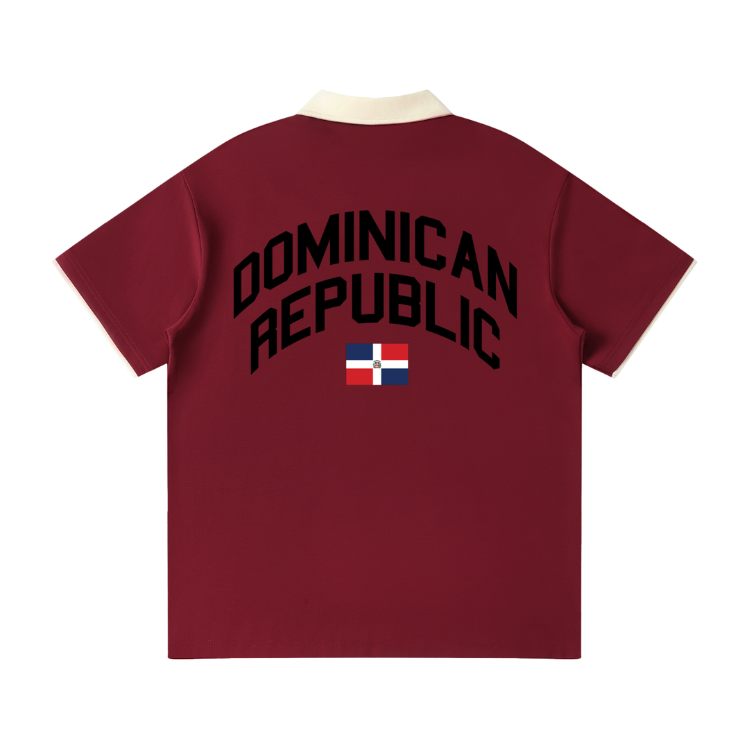 DR Contrast Collar Raglan Polo Shirt