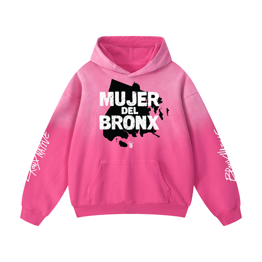 Mujer Del Bronx Heavyweight Sunfade Oversized Hoodie