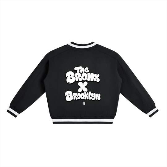 BX x BK 30th Anniversary V-Neck Boxy Sweatshirt by Bronx Native — BX x BK 30th Anniversary Stadium Series product image