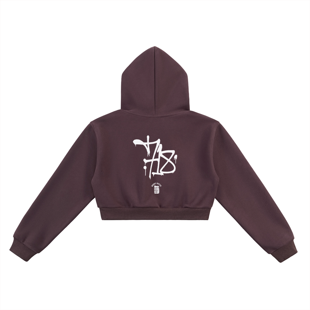 BX x BK 30th Anniversary Cropped Hoodie by Bronx Native — BX x BK 30th Anniversary Stadium Series product image