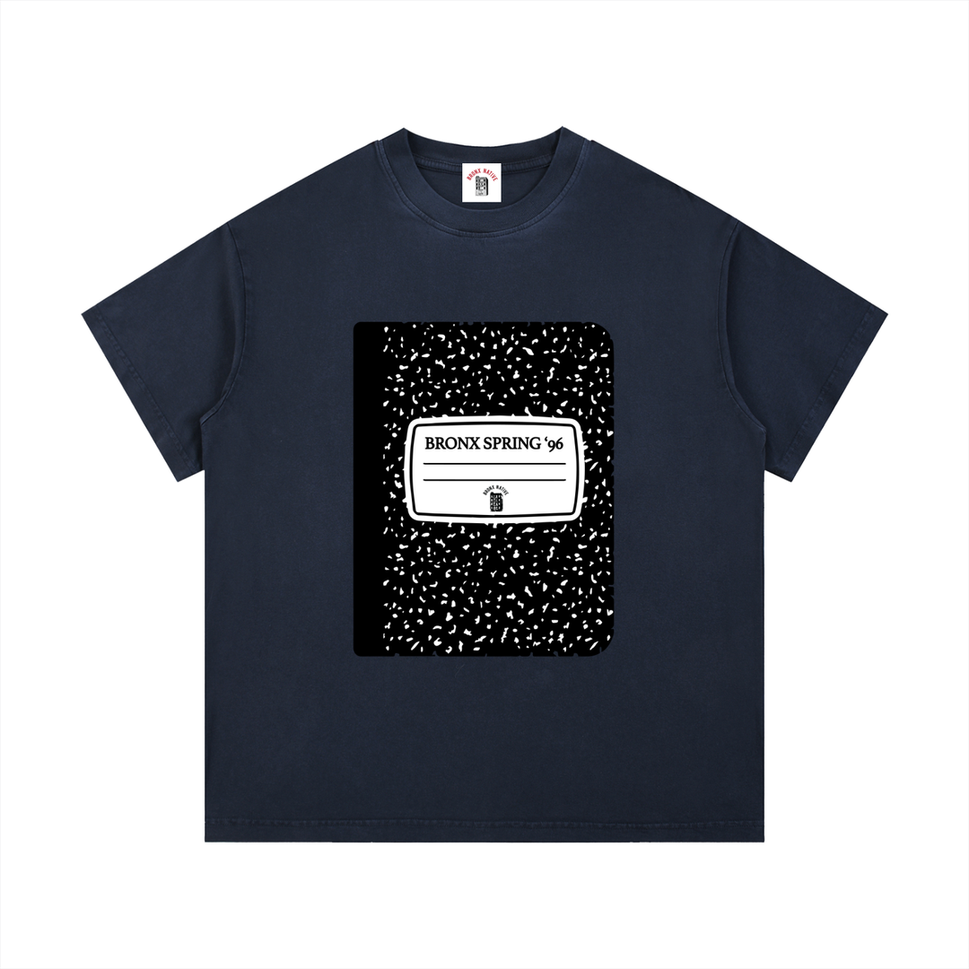 Bronx Spring Composition Notebook Vintage Wash Cotton T-Shirt