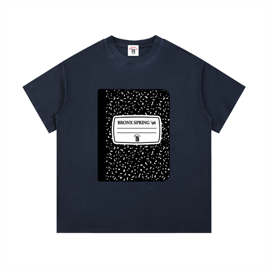Bronx Spring Composition Notebook Vintage Wash Cotton T-Shirt