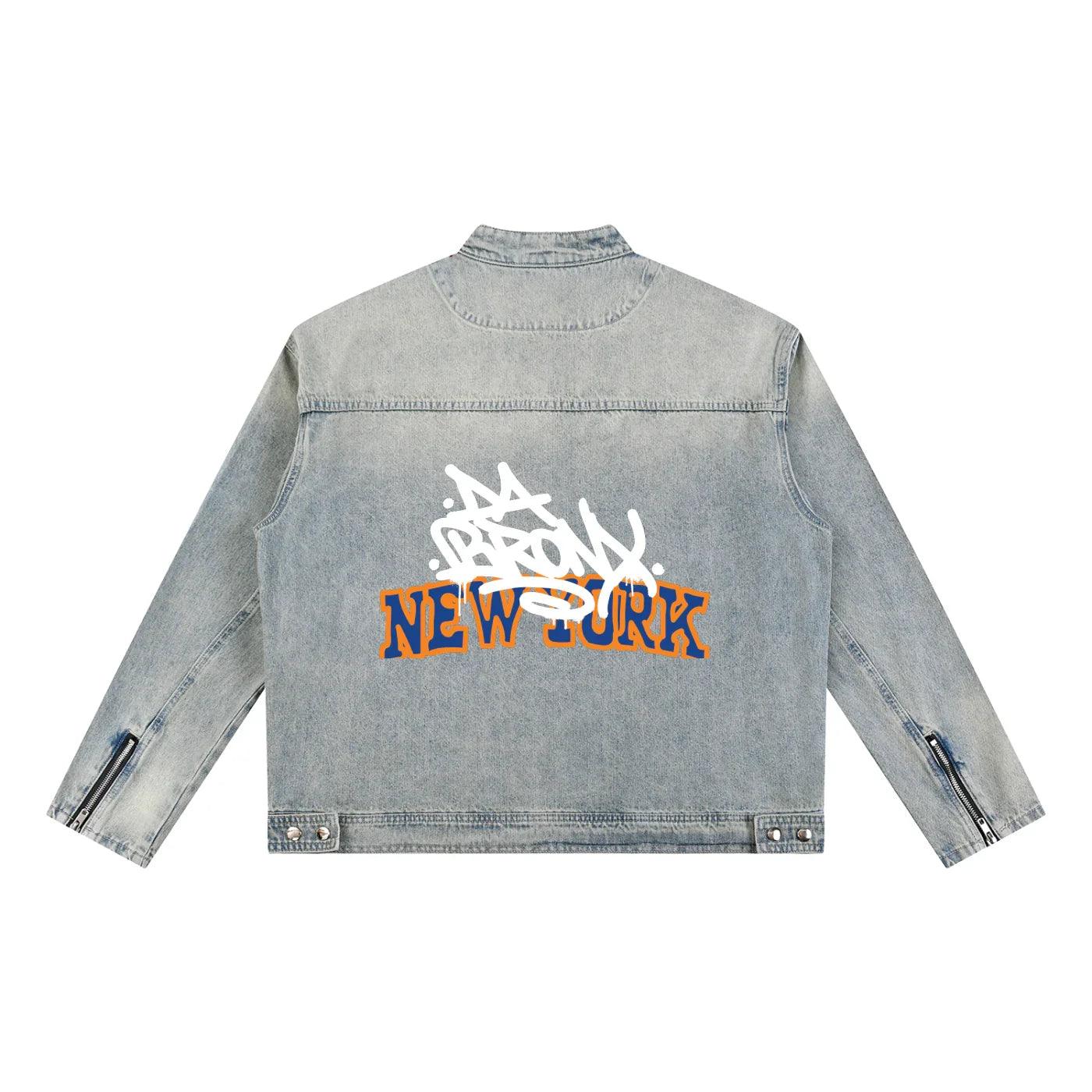 Da Bronx Vintage Wash Zip Denim Jacket | Bronx Native – Bronx
