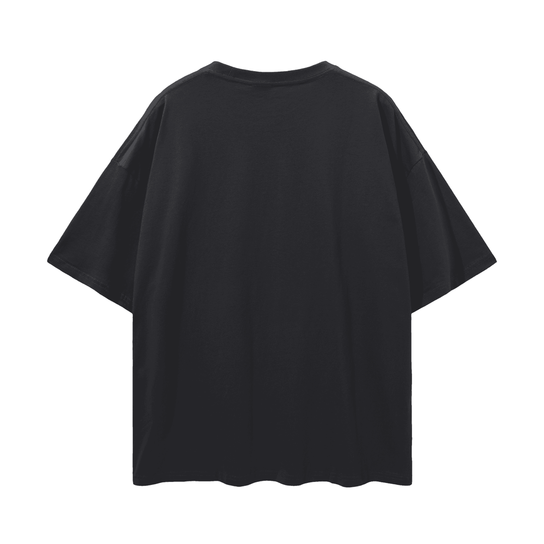 Que Viva la Raza Streetwear Loose Drop Shoulder T-Shirt by Bronx Native for New York summer