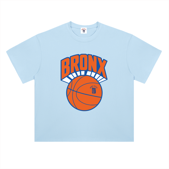 Bronx Basketball 2026 Playoffs Heavyweight Drop Shoulder Cotton T-Shirt by Bronx Native