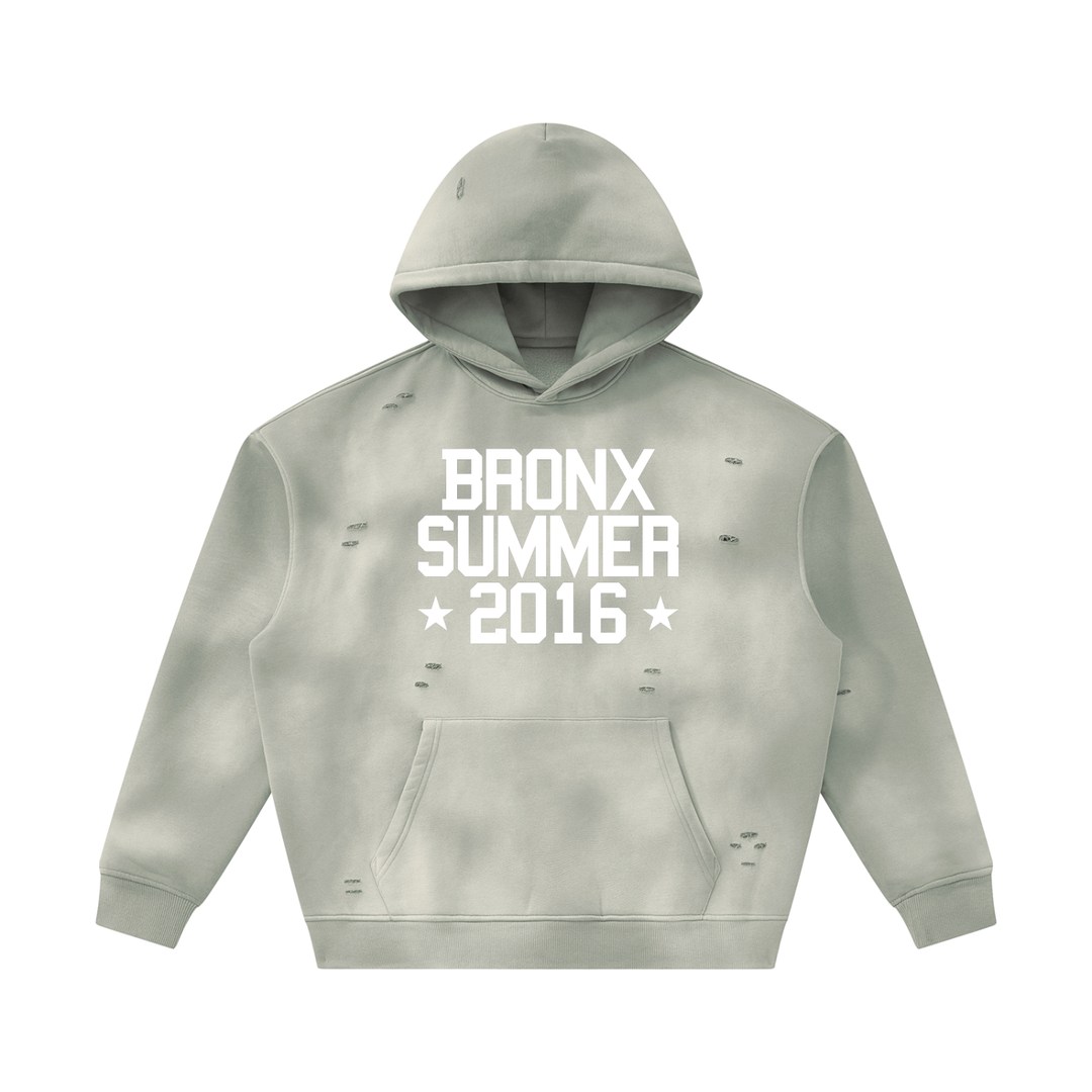 Bronx Summer Sunfade Frayed Fleece Hoodie by Bronx Native — Summer Collection product image