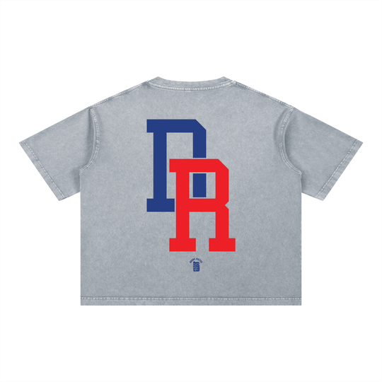 Uptown Dominican Mineral Wash Boxy Cotton T-Shirt