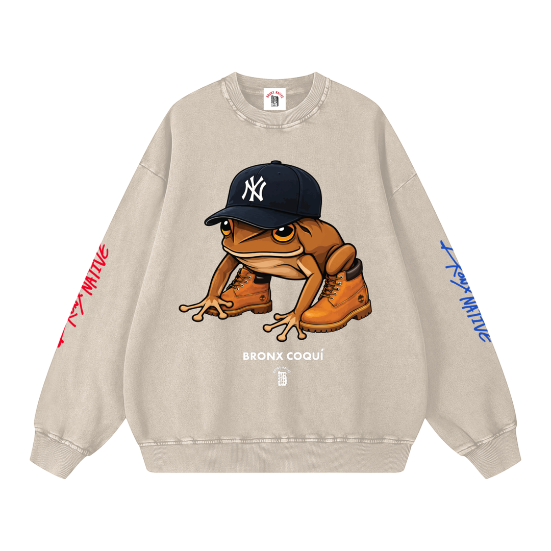 Bronx Coqui PR Edition Snow Washed Oversized Sweatshirt
