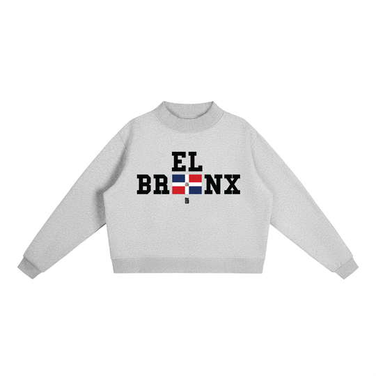 Essential Fleece Mock-Neck Crew Sweatshirt