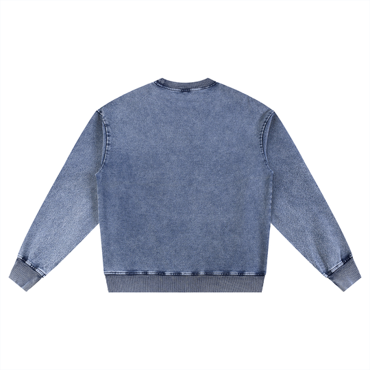 JZ x BX Takeover Snow Wash Oversized Crewneck Sweatshirt