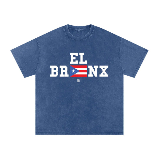 The Bronx (PR) Snow Washed Oversized Cotton T-Shirt