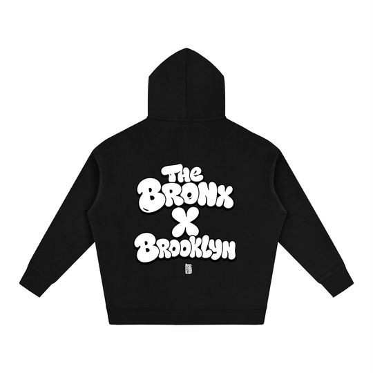 BX x BK 30th Anniversary Oversized Fleece Hoodie by Bronx Native — BX x BK 30th Anniversary Stadium Series product image