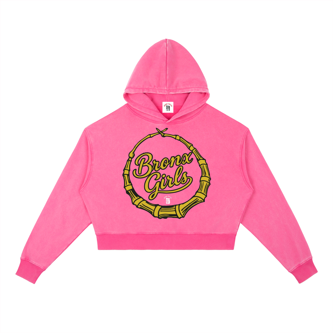 Bronx Girls Hoop Vintage Washed Heavyweight Hoodie