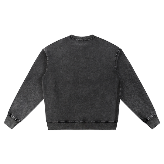 JZ x BX Takeover Snow Wash Oversized Crewneck Sweatshirt
