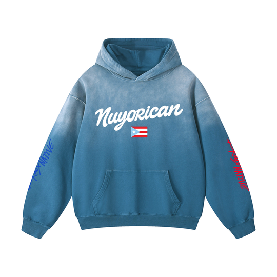 Nuyorican 787 PR Edition Heavyweight Sunfade Oversized Hoodie by Bronx Native