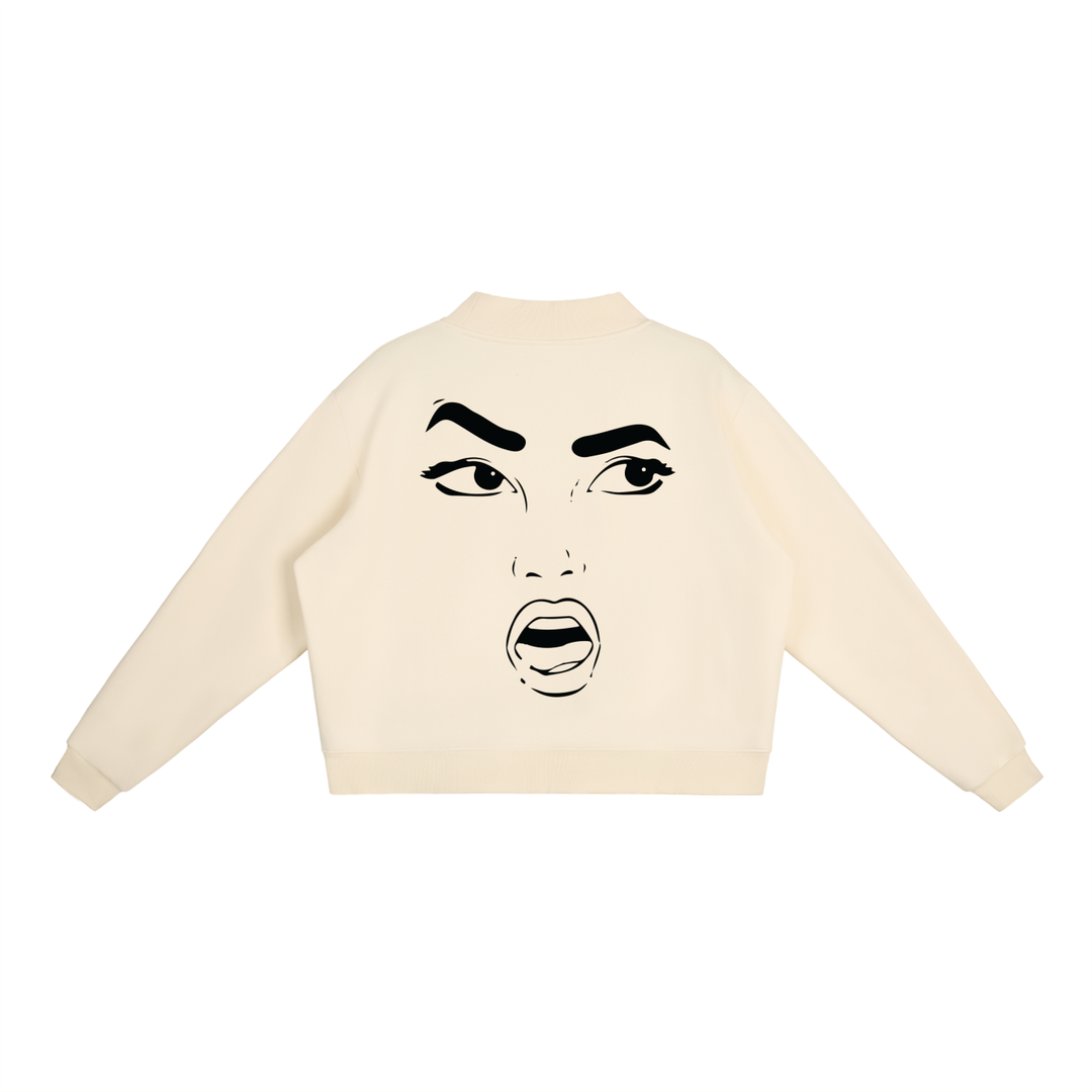 Regular Shmegular Essential Fleece Mock-Neck Crew Sweatshirt